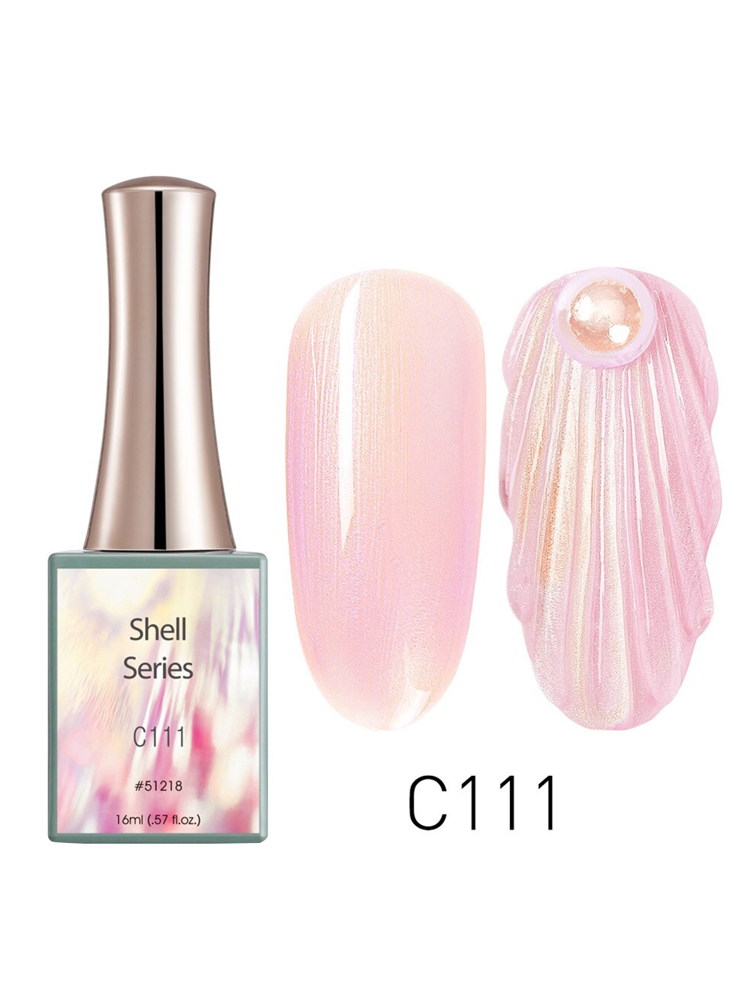 

CANNI Shell Series UV LED Nail Gel Polish - C111, Pink