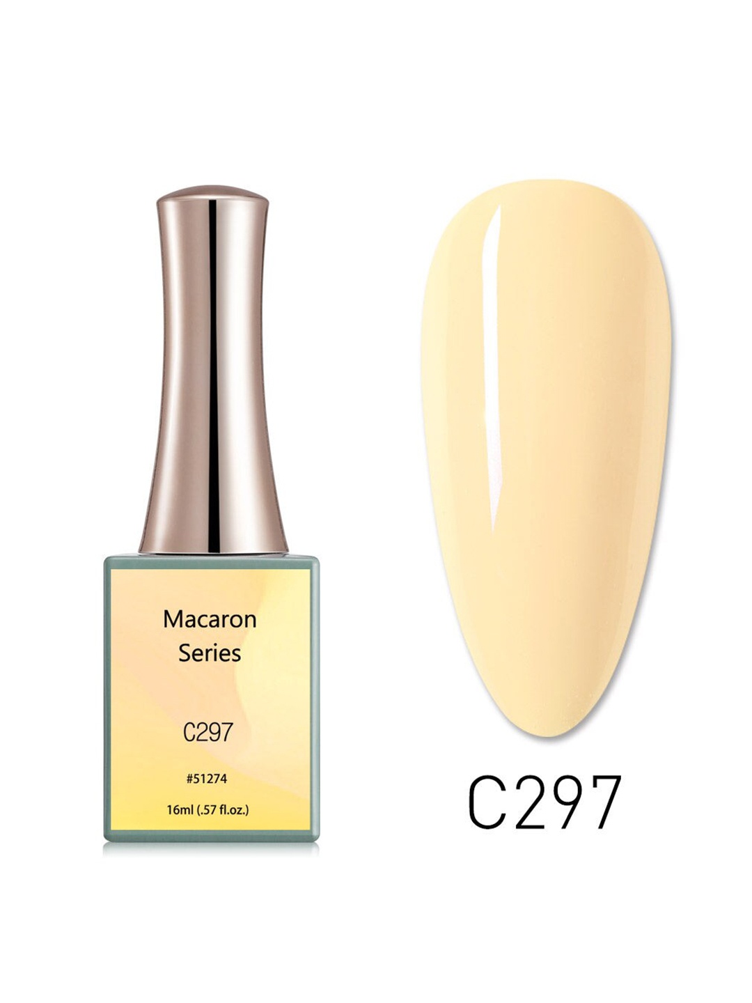 

CANNI Macaron Series Nail Gel Polish - C297, Yellow