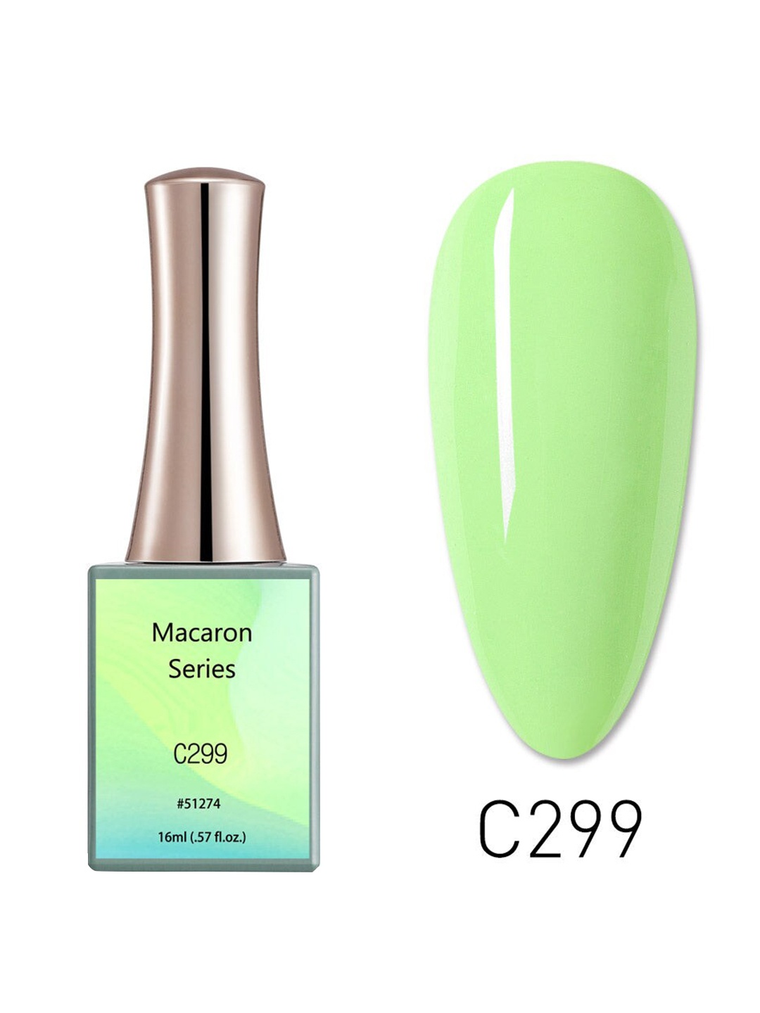 

CANNI Macaron Series UV LED Gel Nail Polish - C299, Green