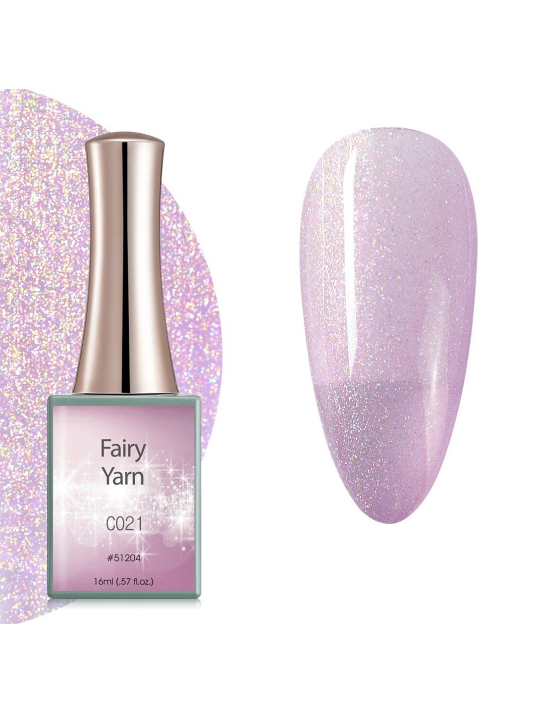 

CANNI Fairy Yarn UV LED Gel Nail Polish - C021, Lavender