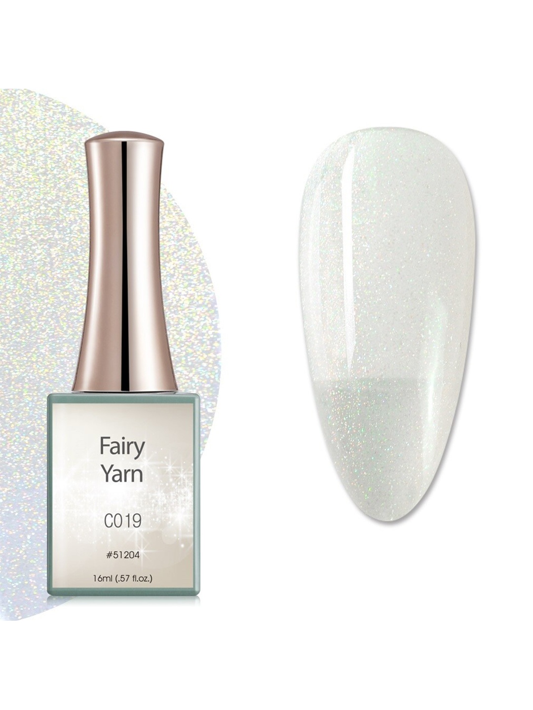 

CANNI Fairy Yarn UV LED Gel Nail Polish - C019, White