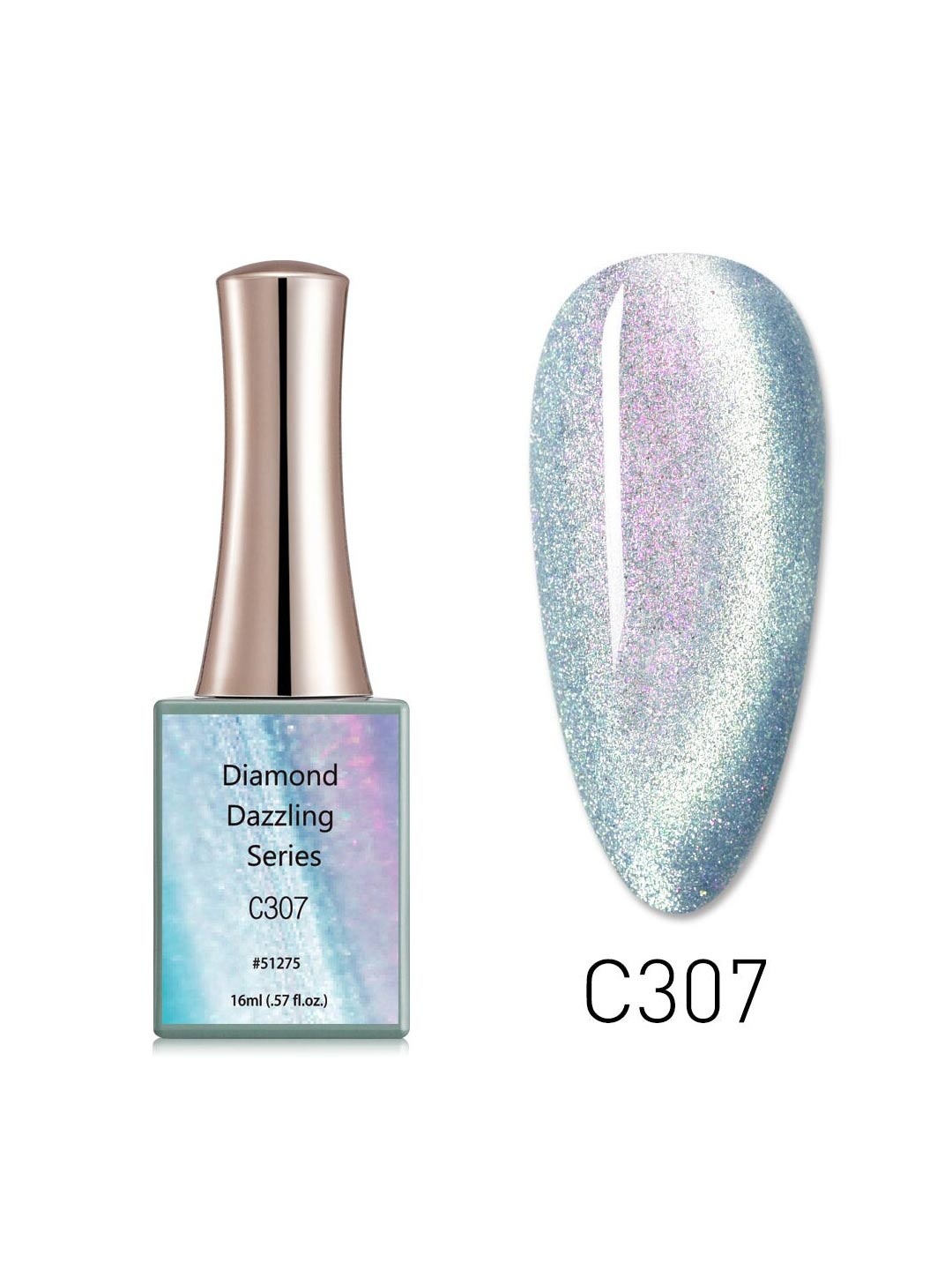 

CANNI Diamond Dazzling Series Nail Gel Polish - C307, Multi