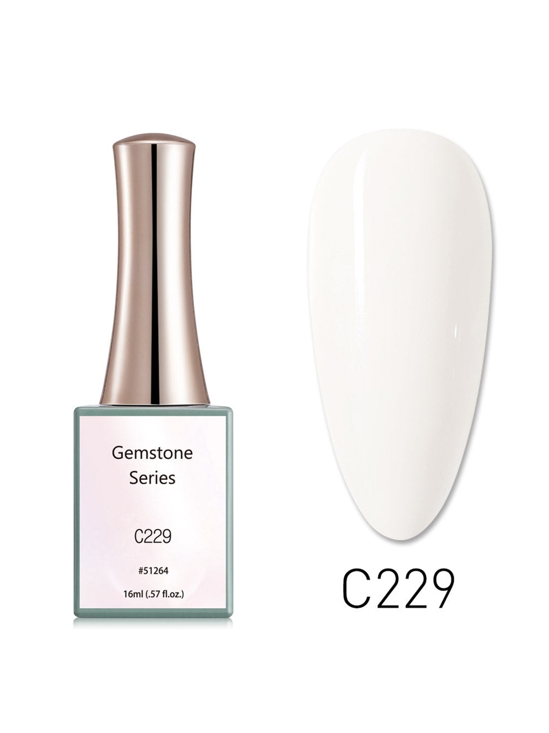 

CANNI Gemstone Series UV Gel Nail Polish - C229, White