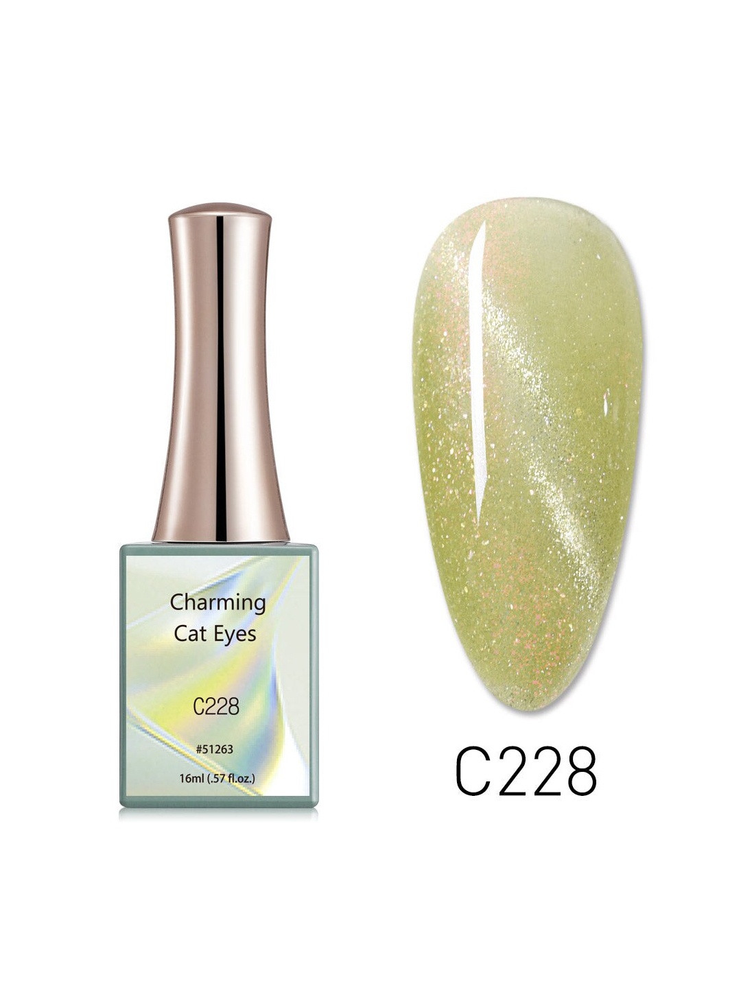 

CANNI Charming Cat Eye Series UV Gel Nail Polish - C228, Yellow