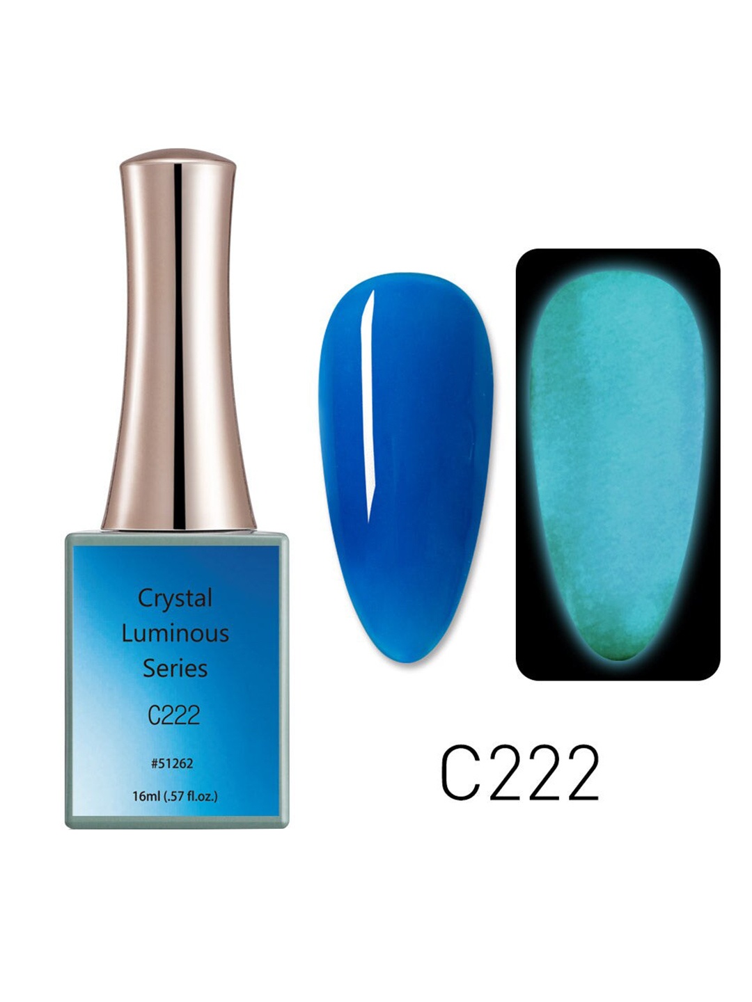 

CANNI Crystal Luminous Series UV LED Gel Nail Polish - C222, Blue