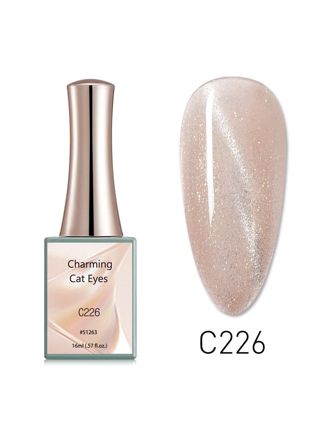 

CANNI Charming Cat Eyes UV LED Gel Nail Polish - C226, Peach