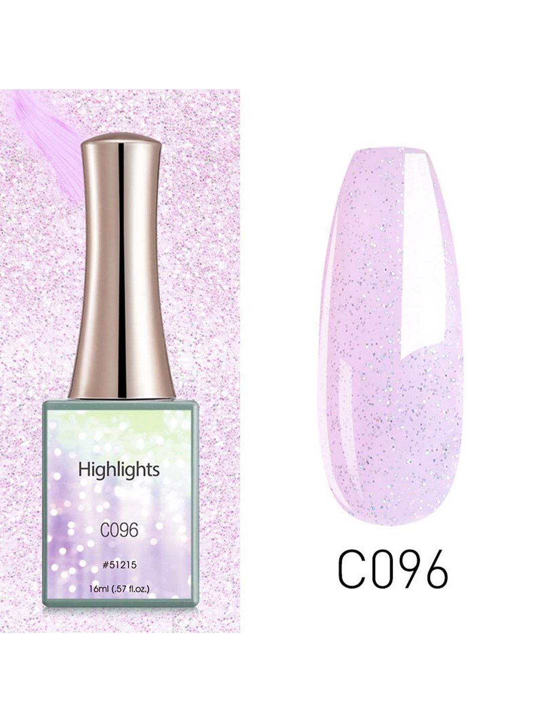 

CANNI Highlight Series UV Nail Gel Polish - C096 16 ml, Multi