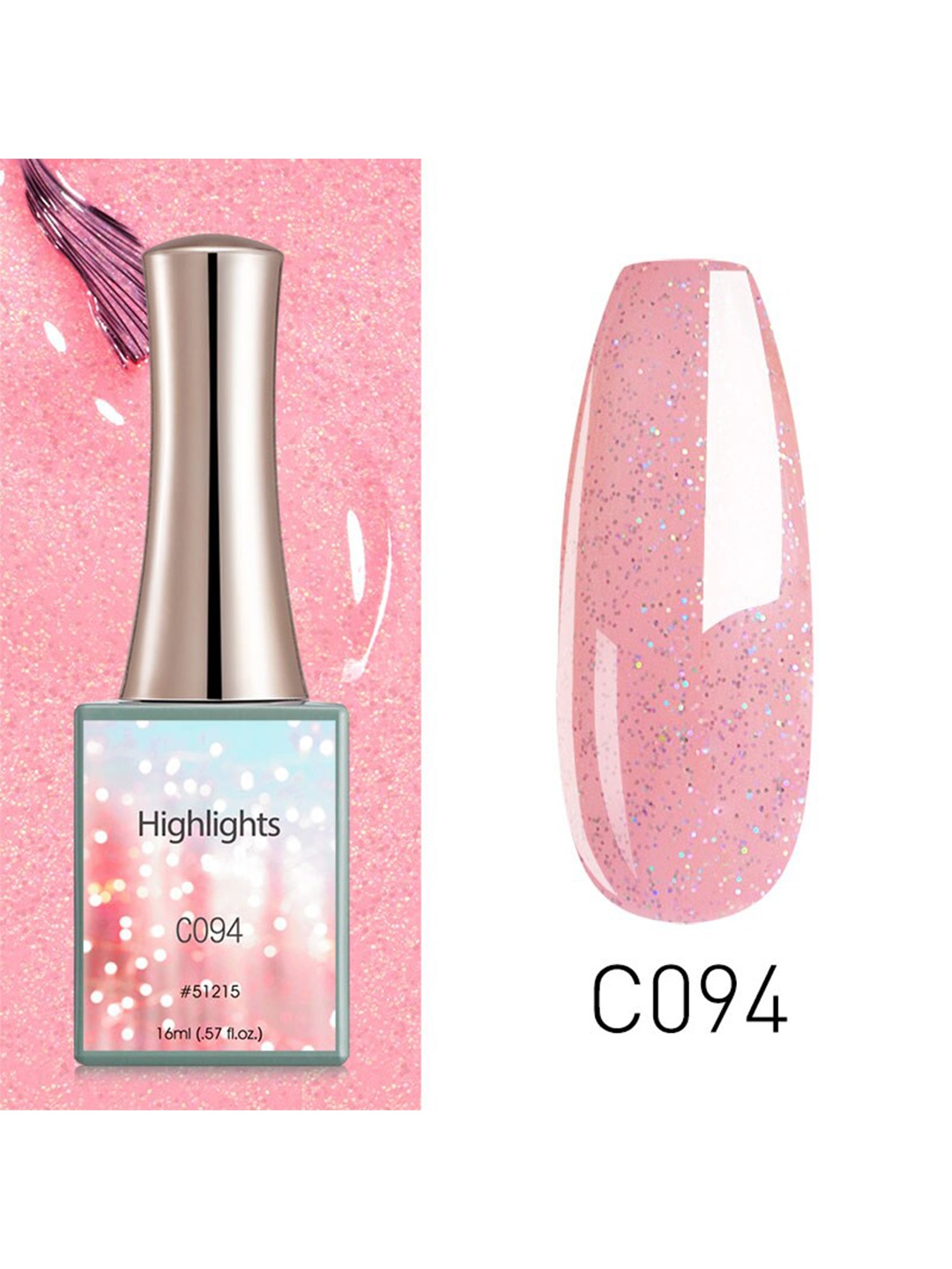 

CANNI Highlight Series Nail Gel Polish - C094 16 ml, Multi