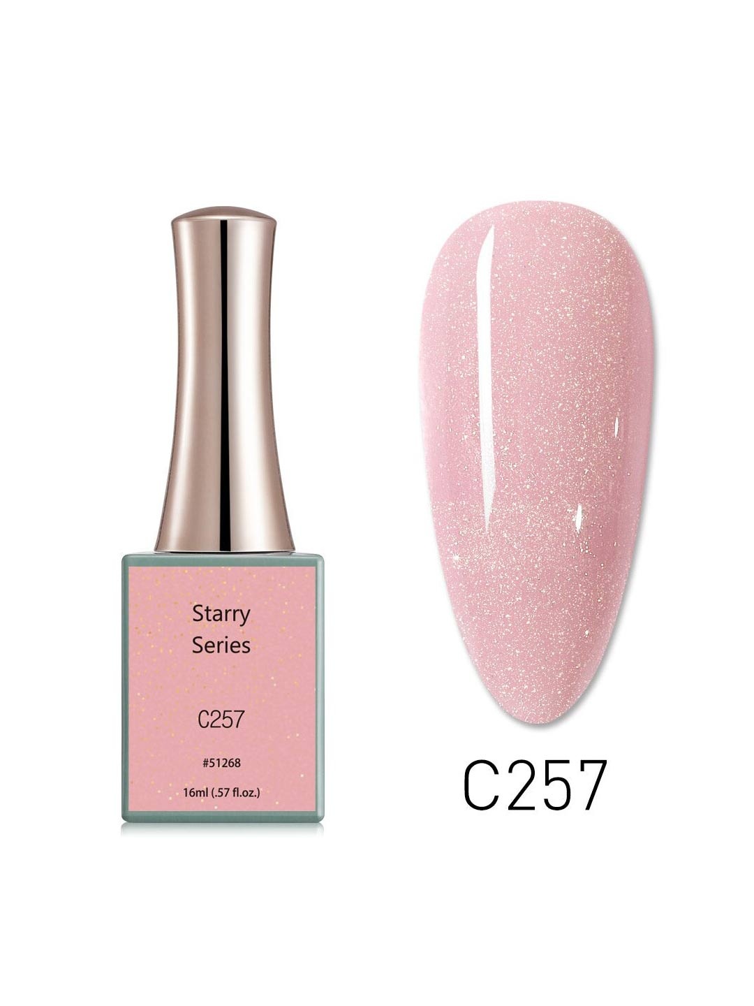 

CANNI Sterry Series Nail Gel Polish - C257 16 ml, Multi