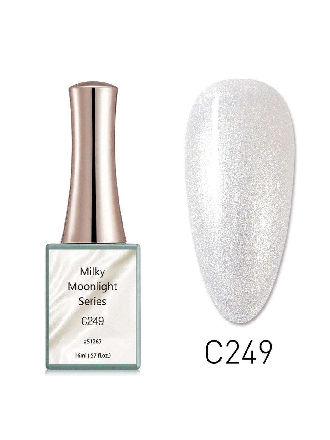 

CANNI Milky Moonlight Series Nail Gel Polish - C249 16 ml, Multi