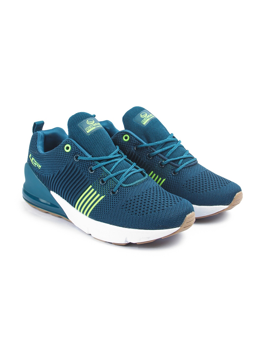 

Lancer Men Teal Textile Running Non-Marking Shoes