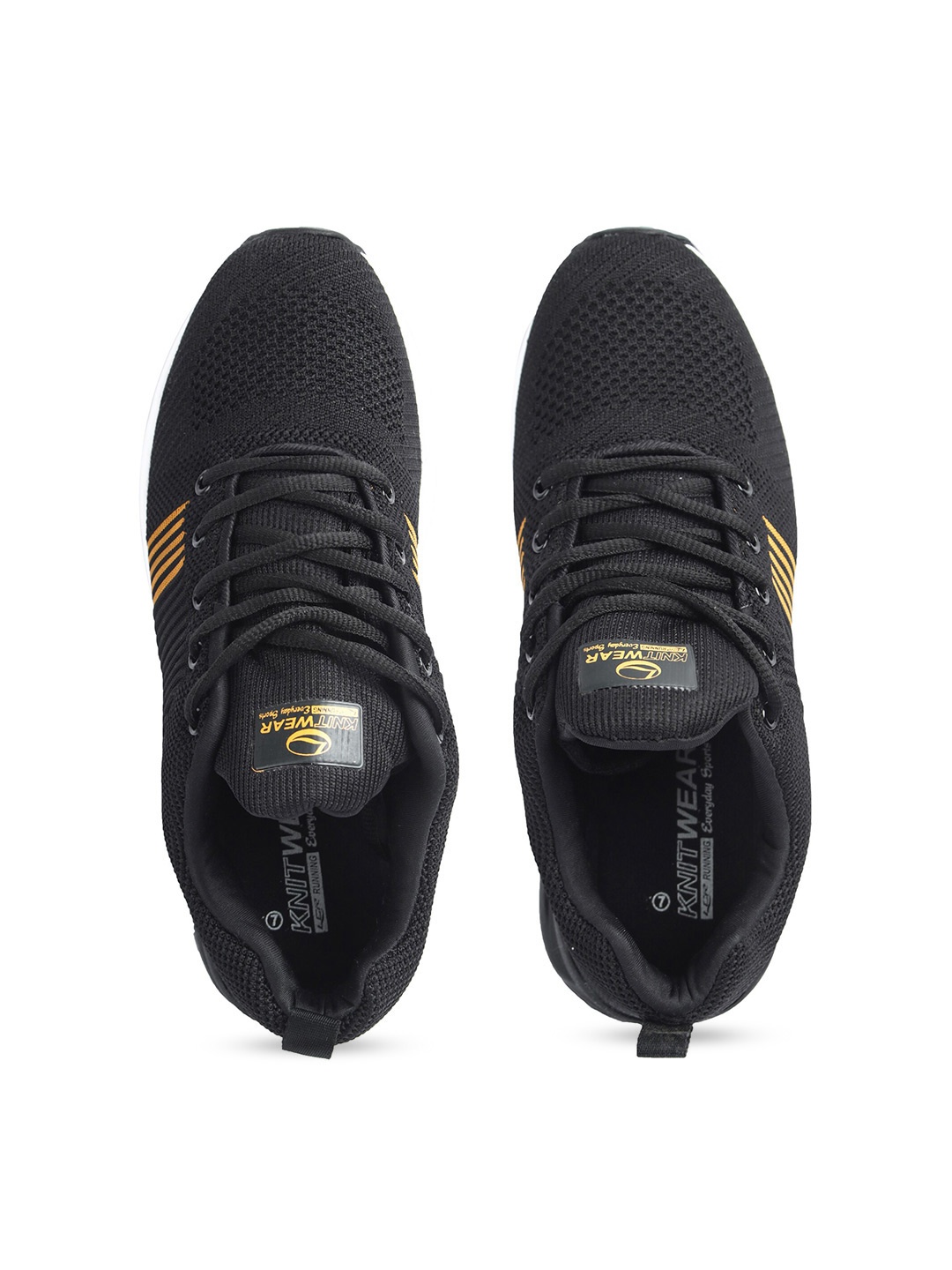 

Lancer Men Black Textile Running Non-Marking Shoes