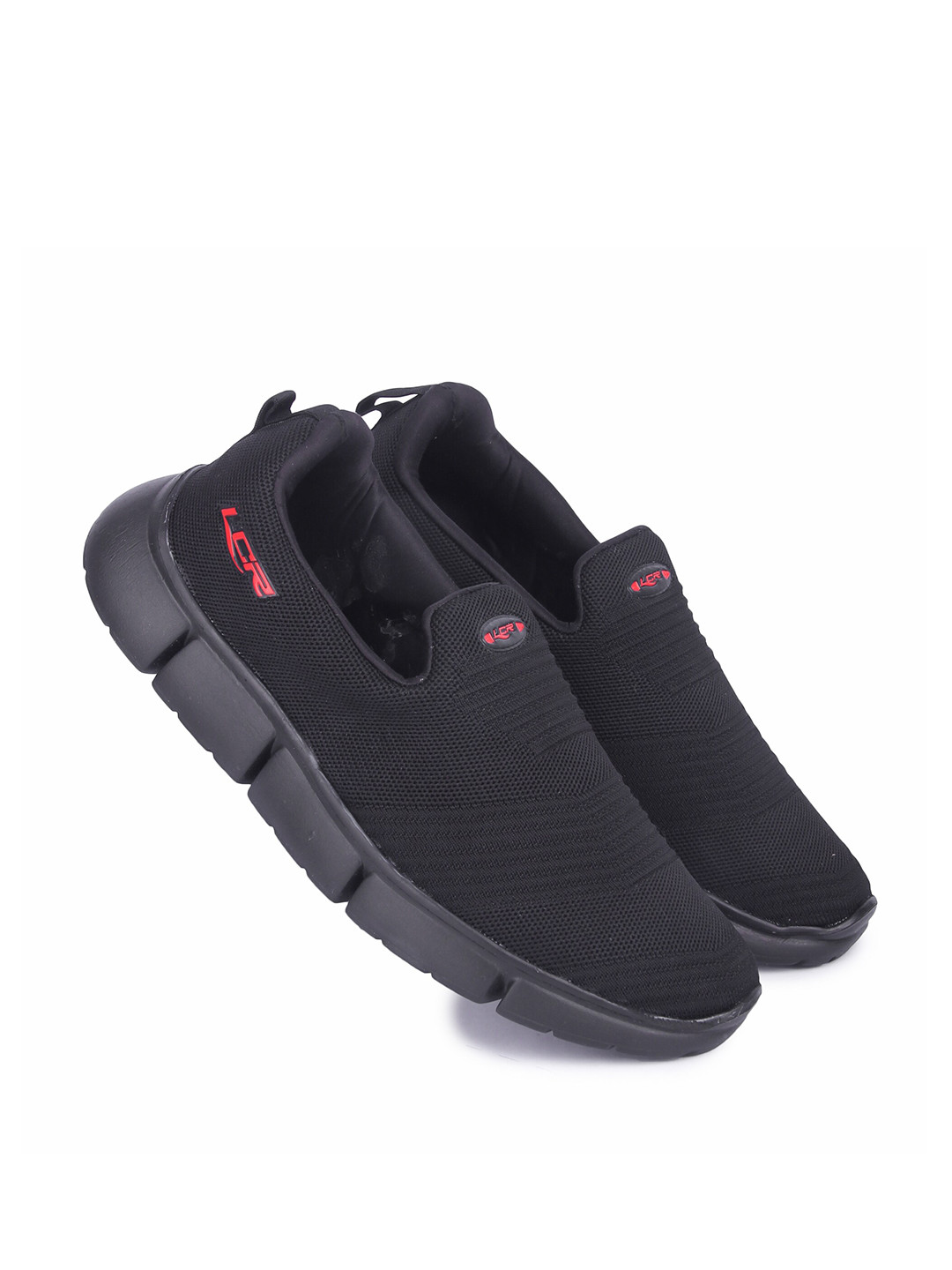 

Lancer Men Black Textile Running Non-Marking Shoes