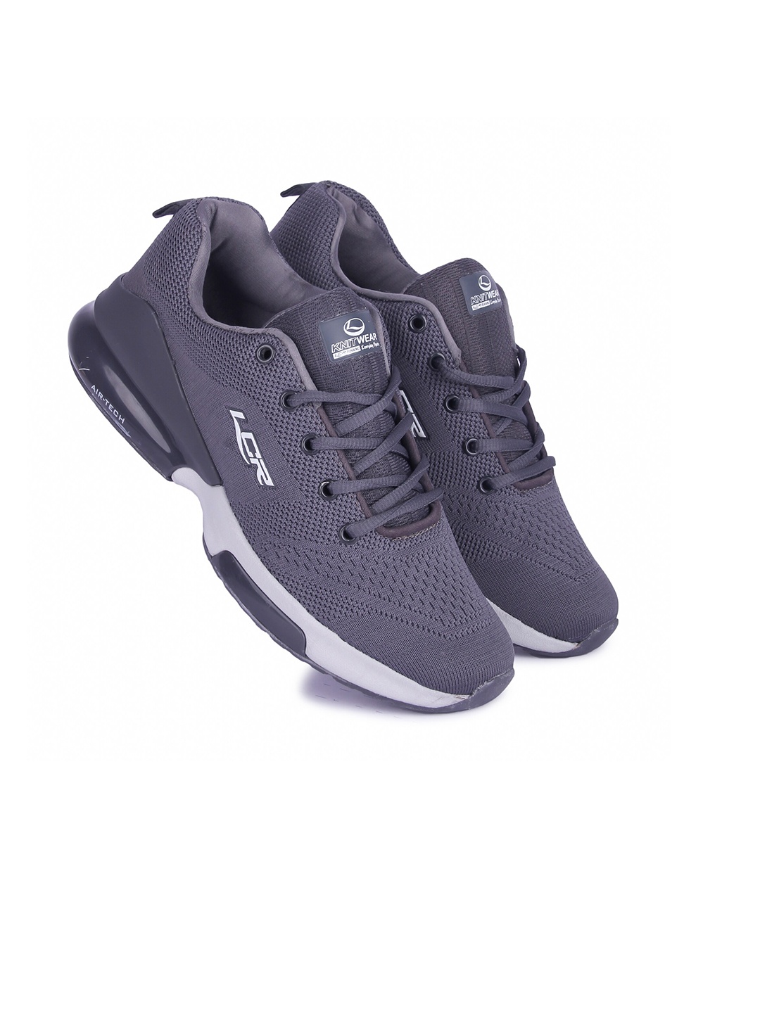 

Lancer Men Grey Textile Running Non-Marking Shoes