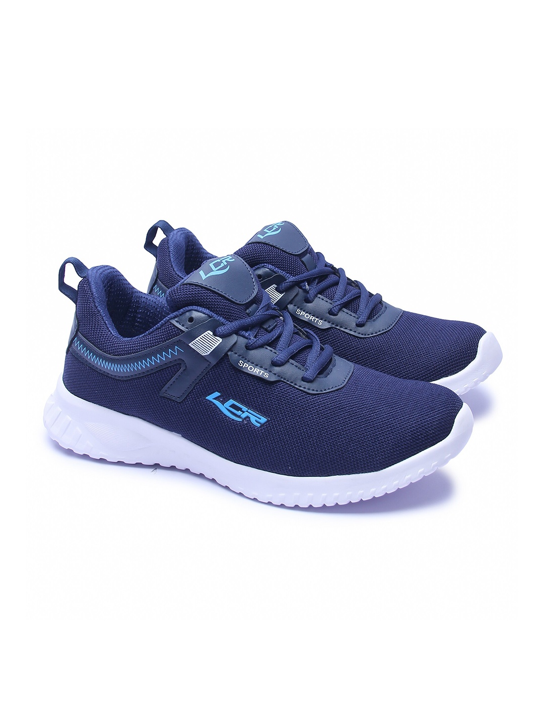 

Lancer Men Navy Blue Mesh Running Non-Marking Shoes