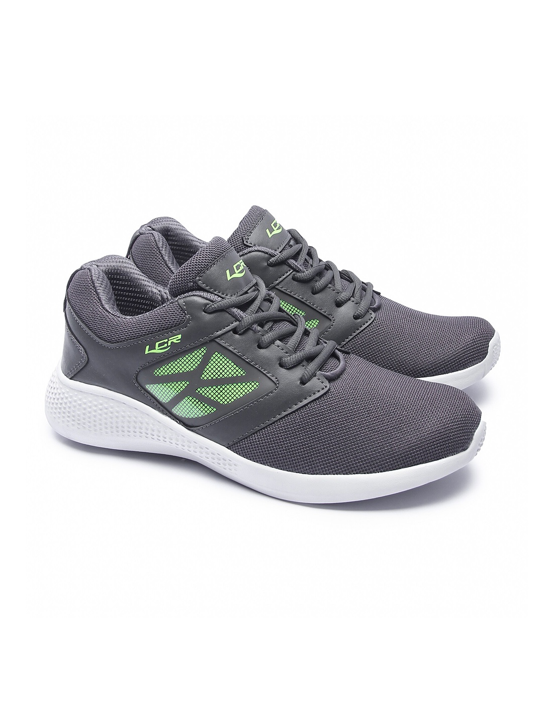 

Lancer Men Grey Mesh Running Non-Marking Shoes