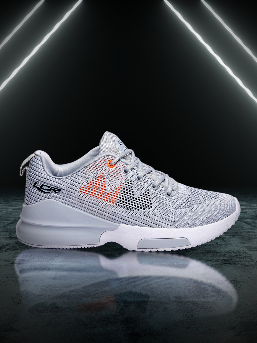 

Lancer Men Grey Textile Running Non-Marking Shoes
