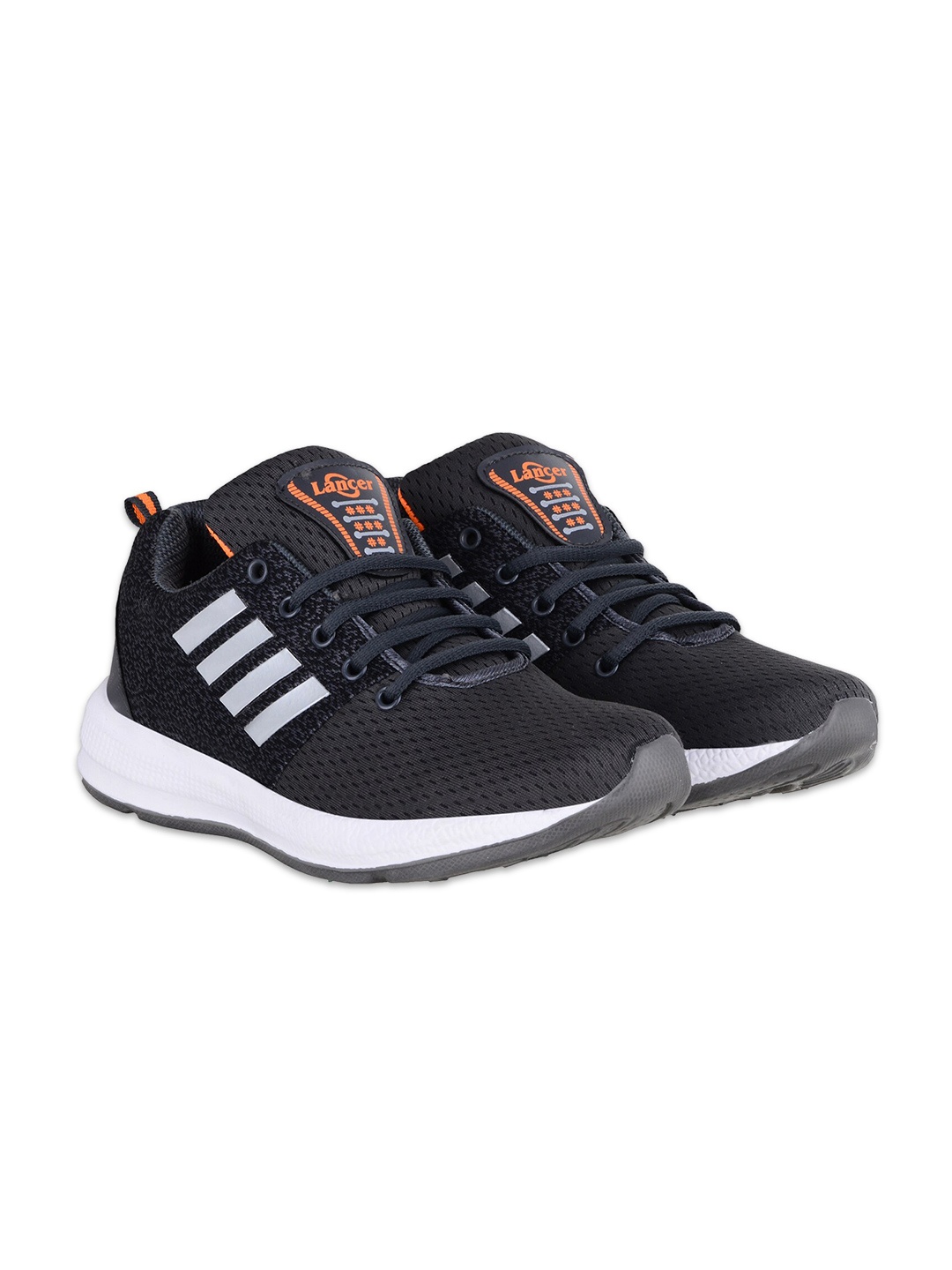 

Lancer Men Charcoal Textile Running Non-Marking Shoes