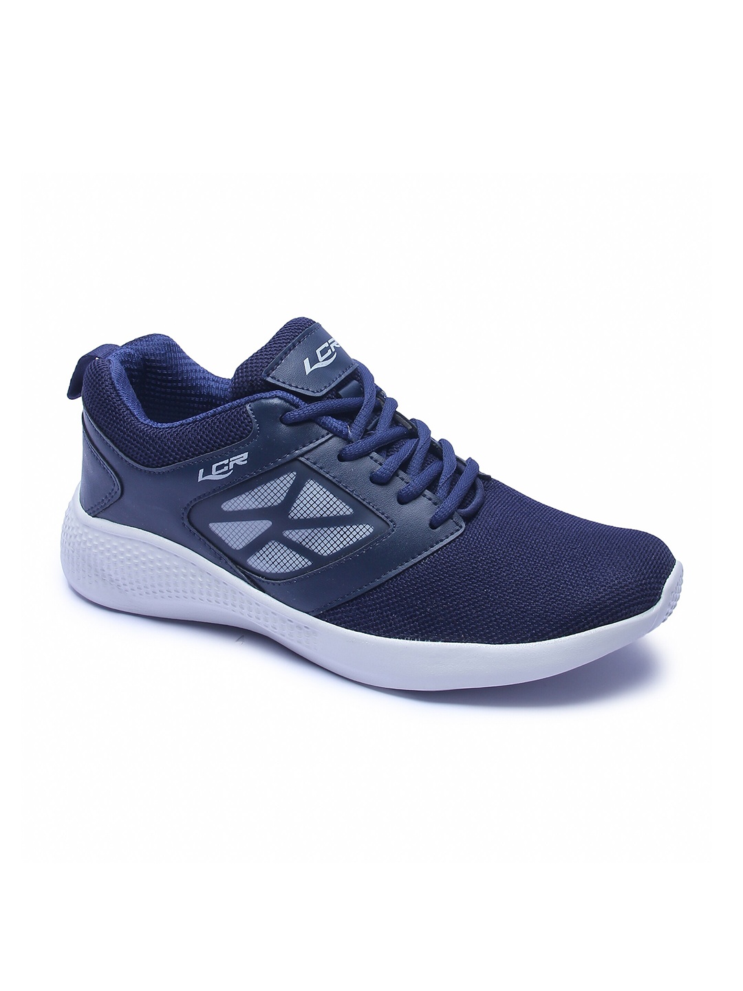 

Lancer Men Navy Blue Mesh Running Non-Marking Shoes