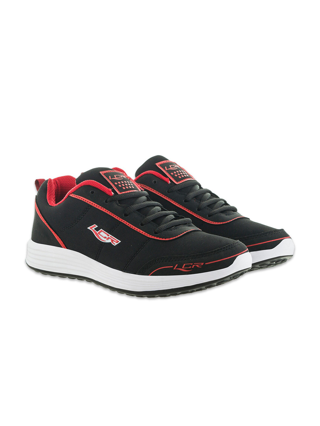 

Lancer Men Black Textile Running Non-Marking Shoes