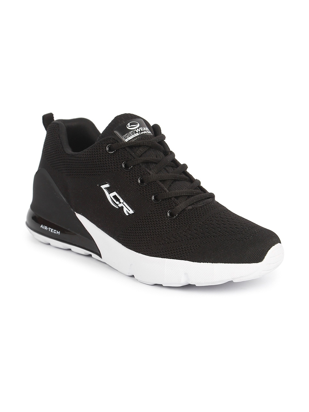 

Lancer Men Black Textile Running Non-Marking Shoes