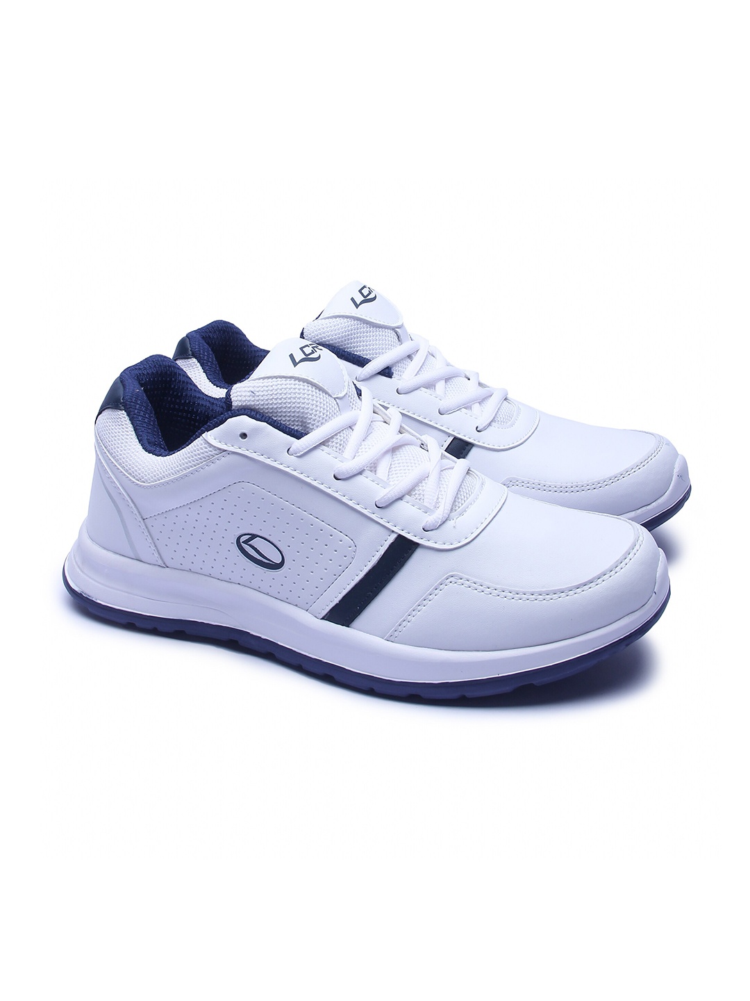 Lancer Men White Mesh Running Non-Marking Shoes