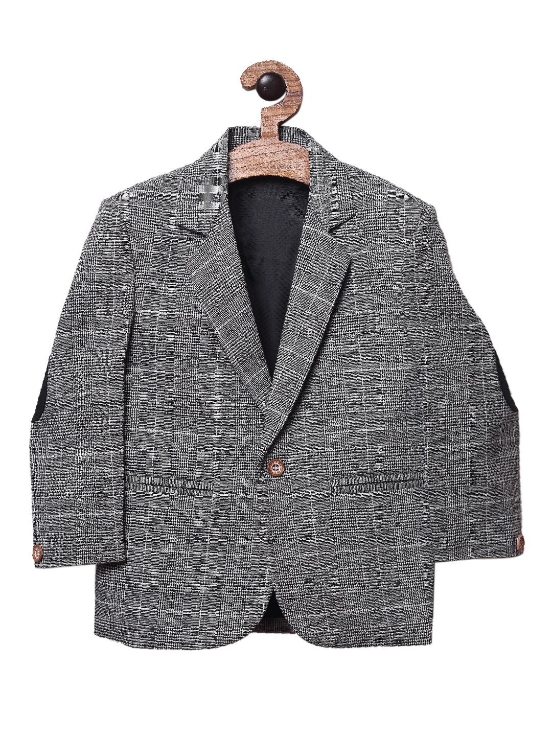 

RIKIDOOS Boys Grey Self Design Blazer