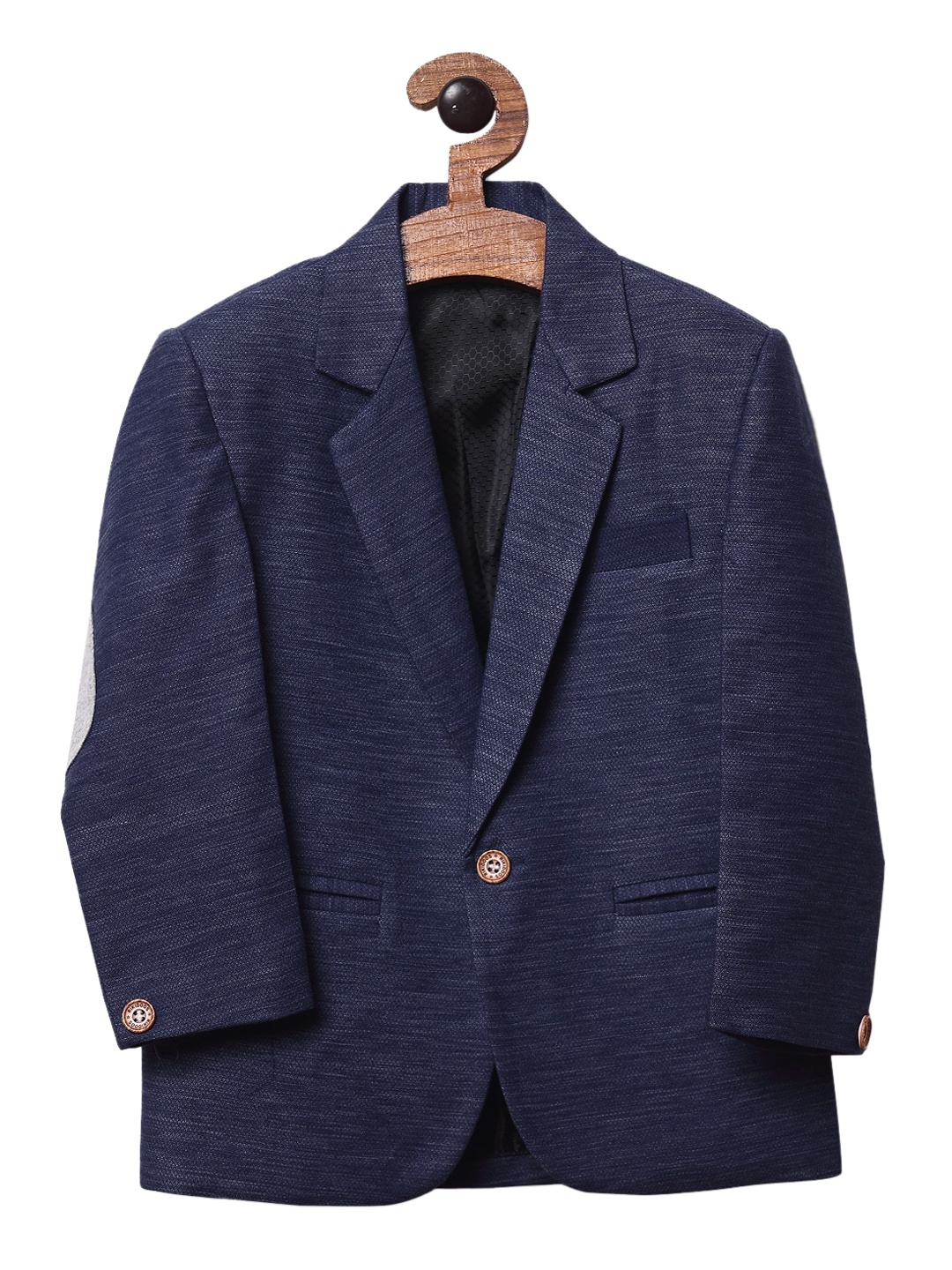 

RIKIDOOS Boys Navy Blue Single Breasted Blazer