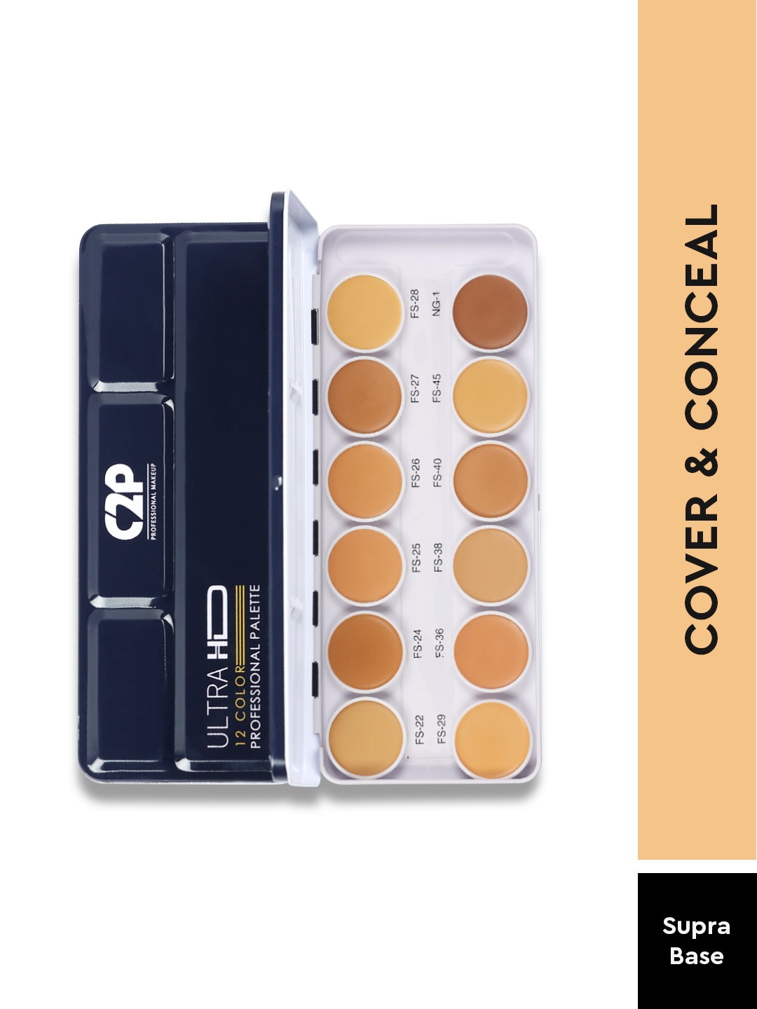 

C2P PROFESSIONAL MAKEUP Cover & Conceal Supraemeshield Base Palette, Multi