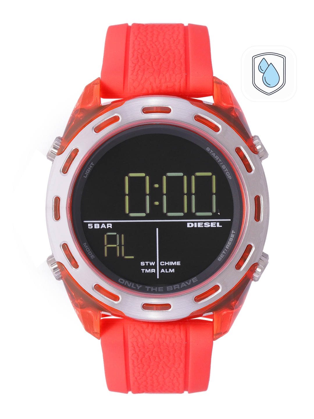 

DIESEL Men Black Dial & Red Straps Analogue Watch DZ1900