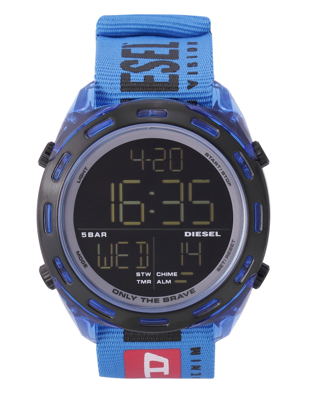 

DIESEL Men Black Dial & Blue Straps Digital Watch DZ1944