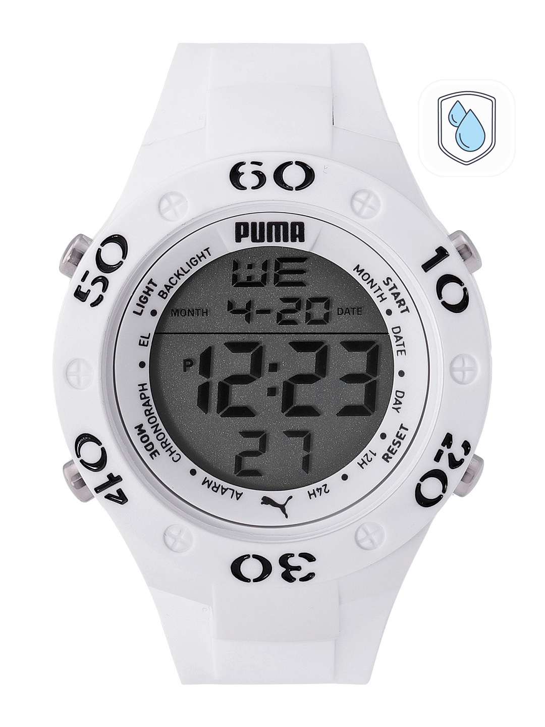 

Puma Men White Dial & Straps Digital Watch P6038