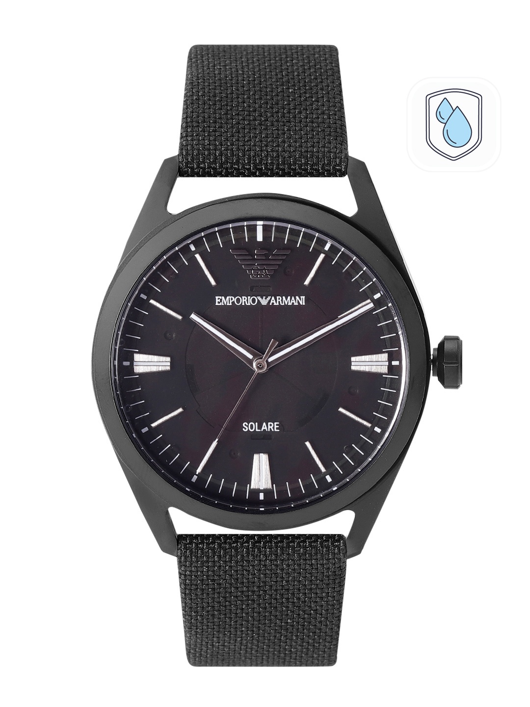 

Emporio Armani Men Black Dial & Black Straps Analogue Watch