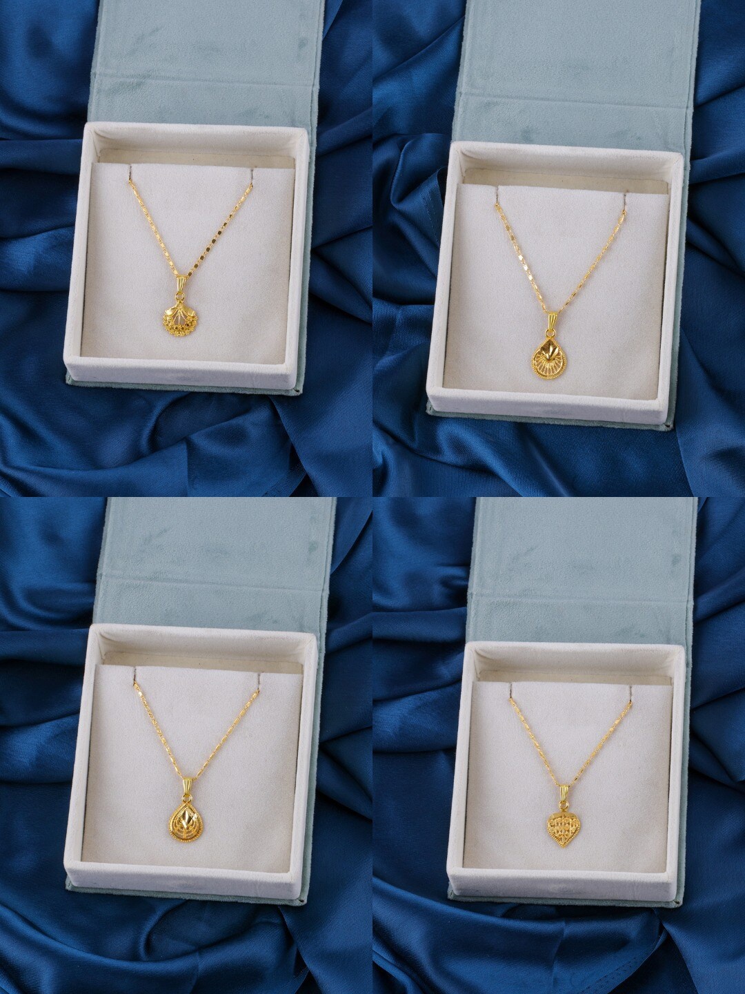 

Brandsoon Set Of 4 Brass Gold-Plated Chain
