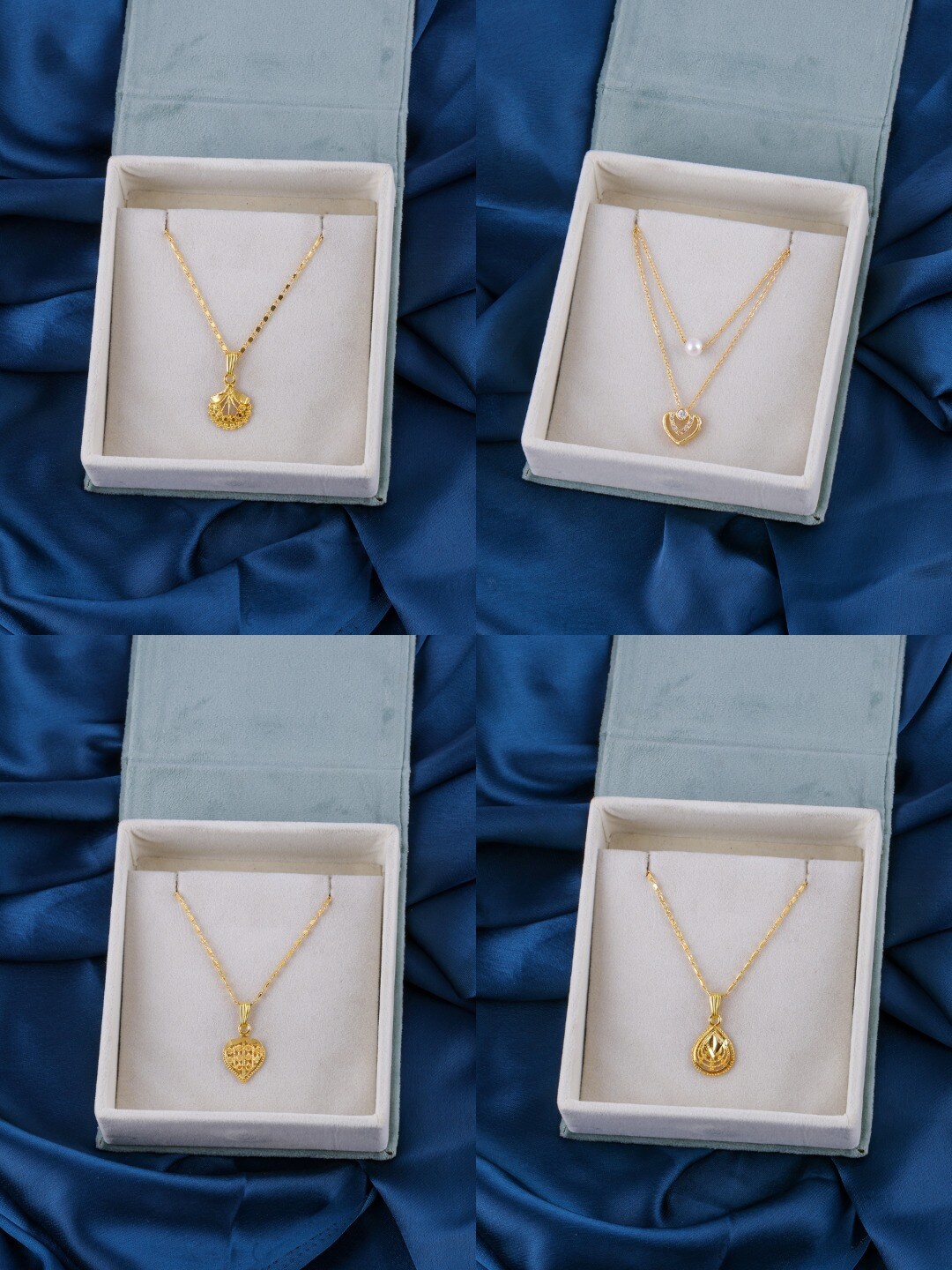 

Brandsoon Set Of 4 Brass Gold-Plated Chain