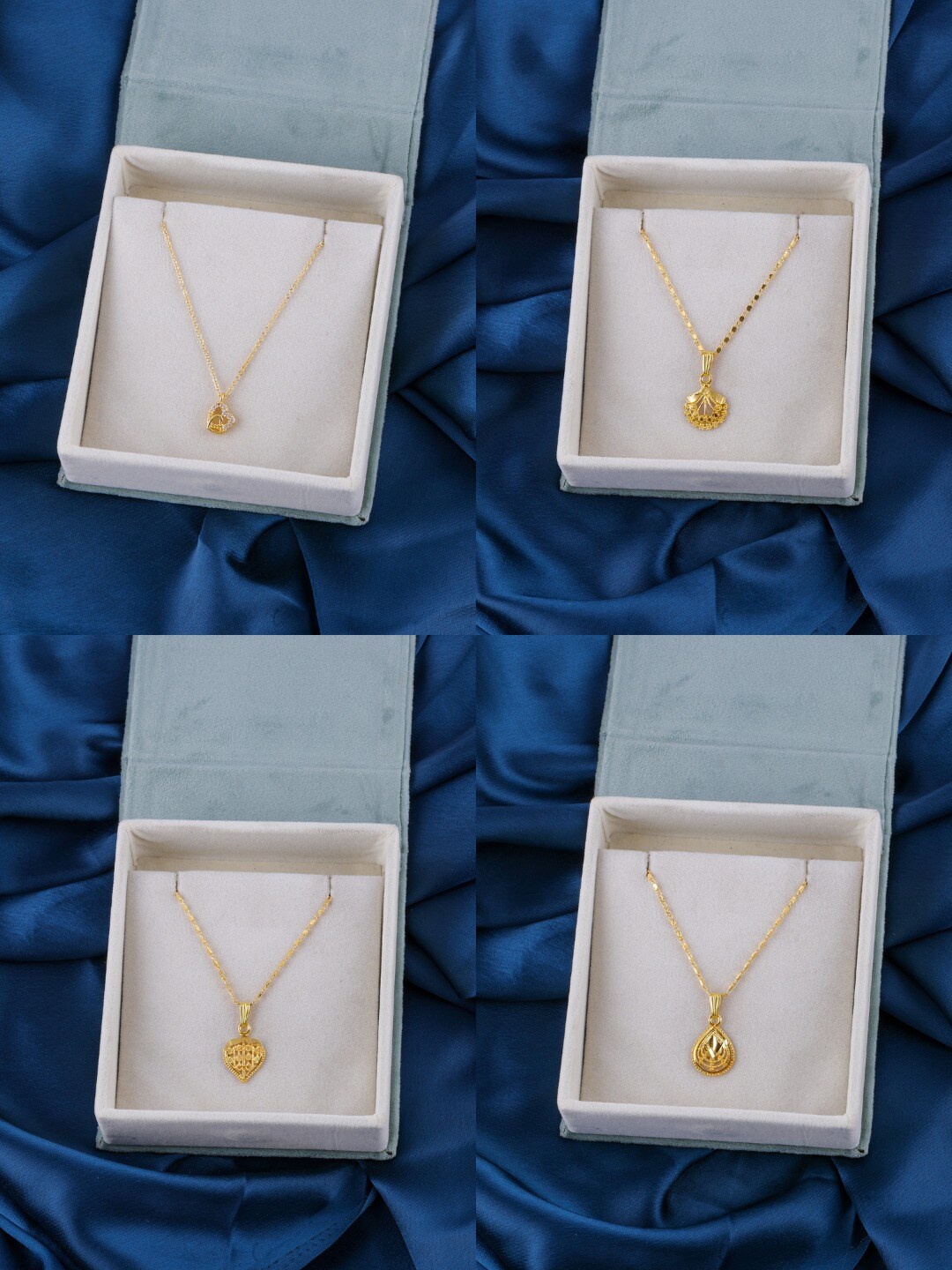 

Brandsoon Pack of 4 Gold-Toned Brass Gold-Plated Chains