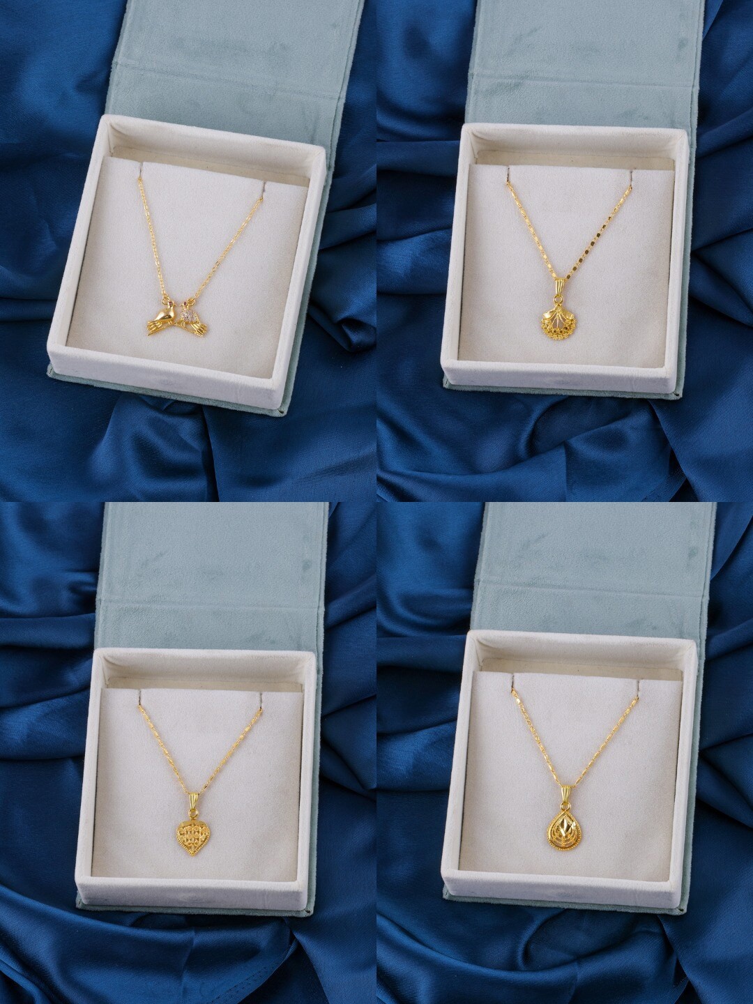 

Brandsoon Set Of 4 Brass Gold-Plated Chain