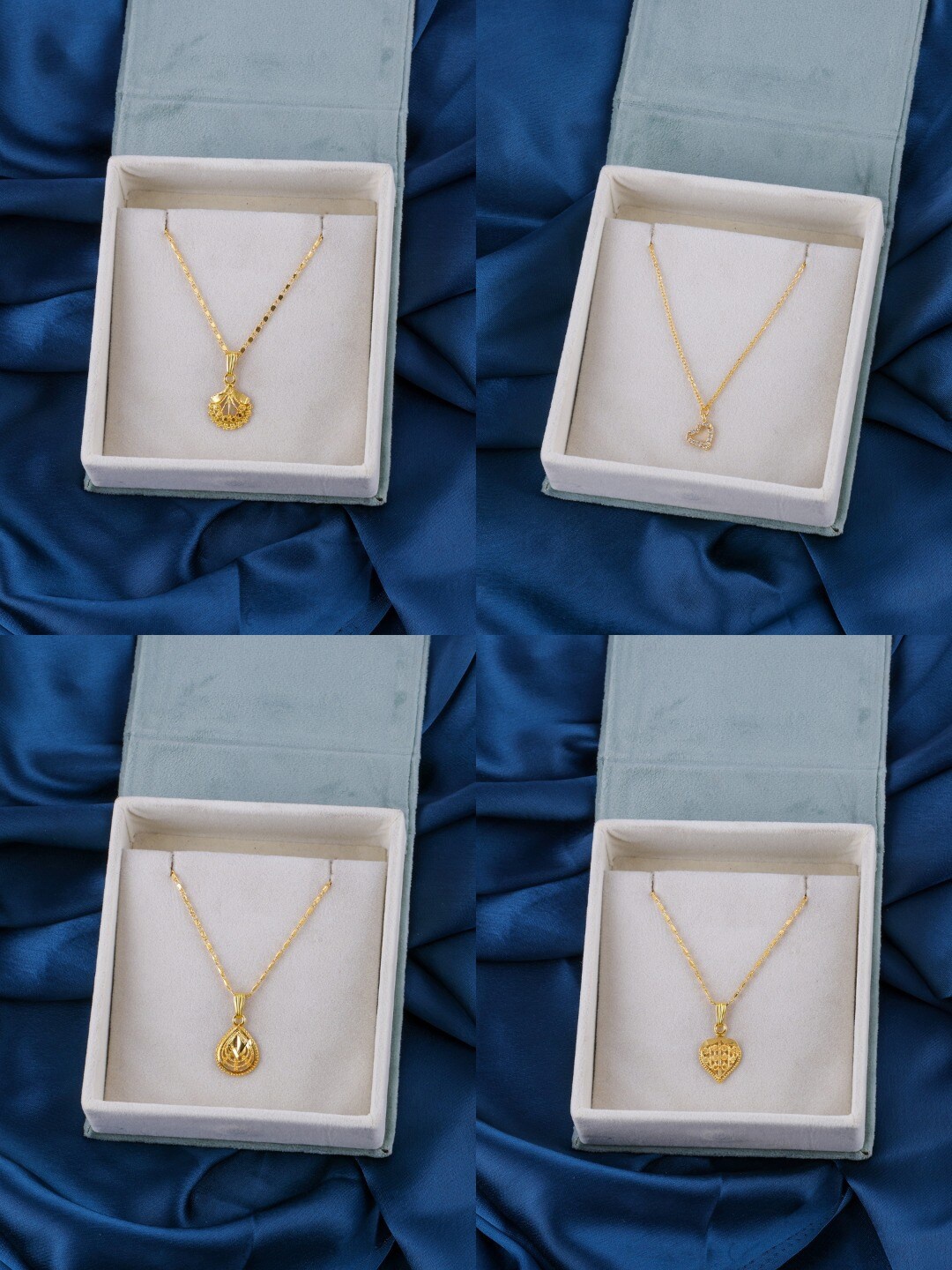

Brandsoon Pack of 4 Gold-Toned Brass Gold-Plated Chain