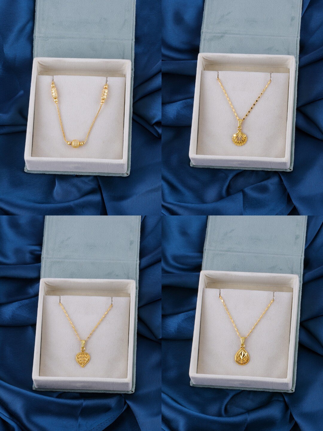 Brandsoon Set of 4 Gold-Plated Brass Necklaces