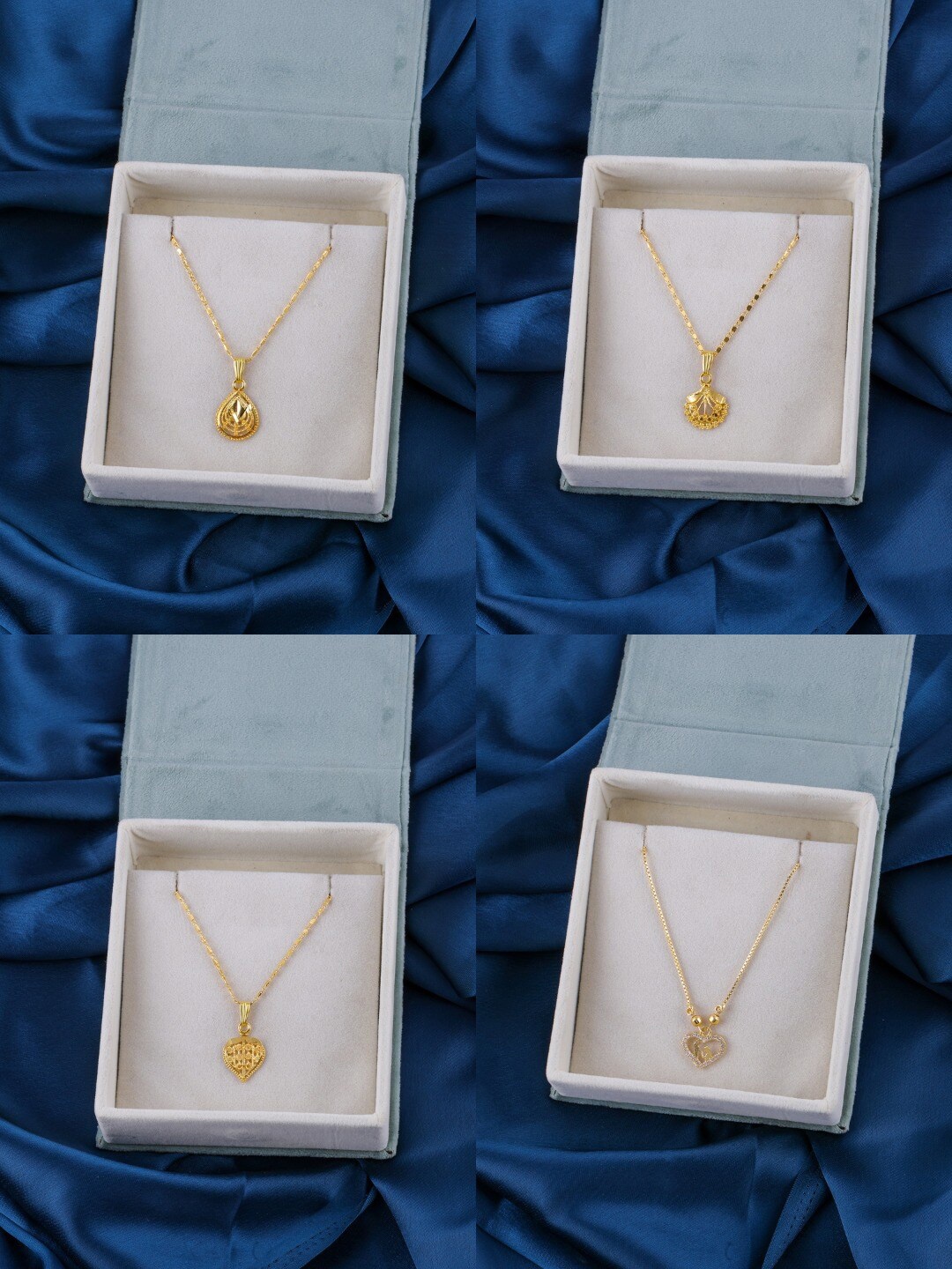 

Brandsoon Set of 4 Gold-Plated Brass Necklaces
