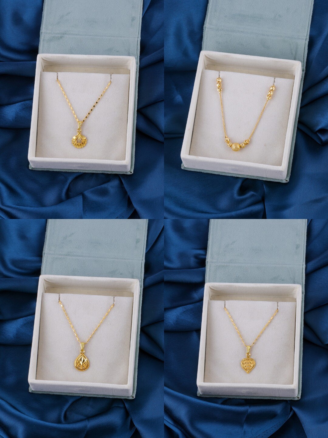 

Brandsoon Set Of 4 Gold-Plated Brass Chain