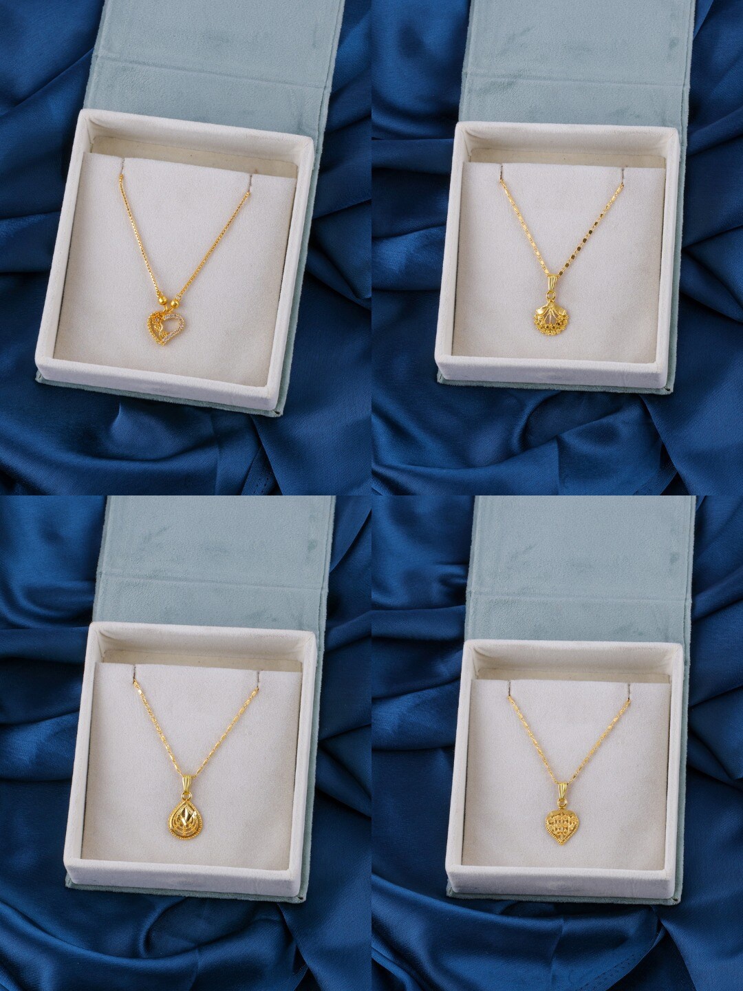 

Brandsoon Set of 4 Gold-Plated Brass Necklaces
