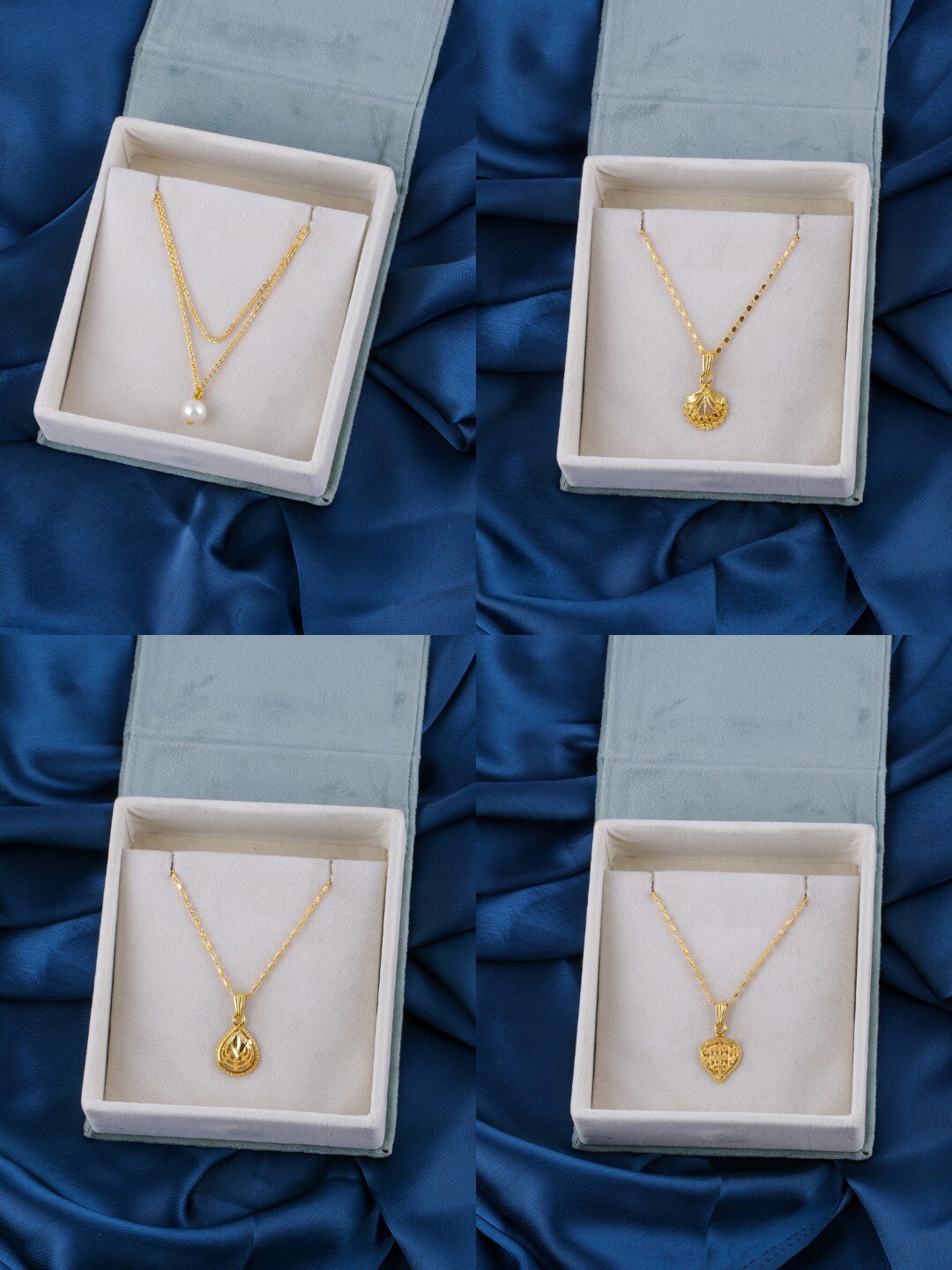 

Brandsoon Set Of 4 Gold-Plated Brass Chain