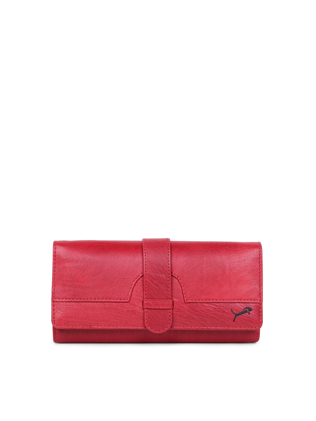 

WILD EDGE Women Red Leather Two Fold Wallet