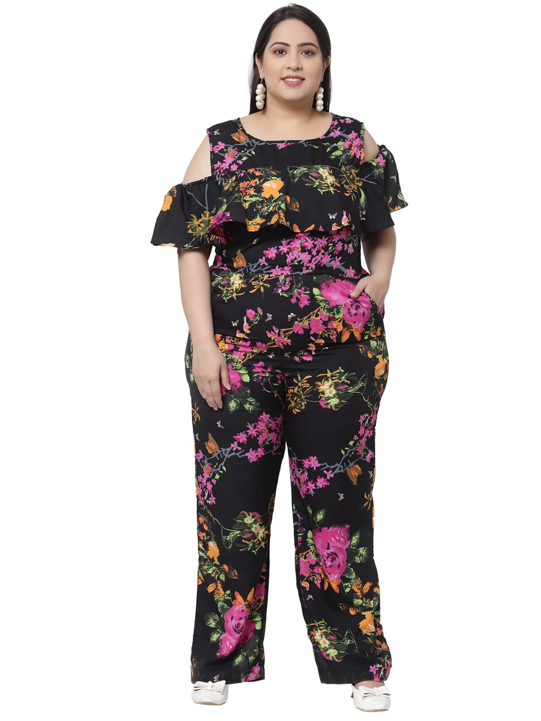 

Flambeur Multicoloured Printed Basic Jumpsuit, Multi