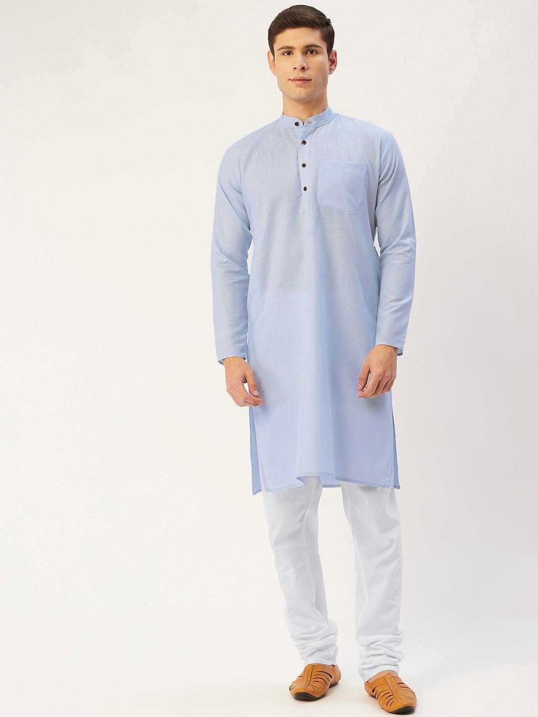 

Jompers Men Blue Kurta with Pyjamas
