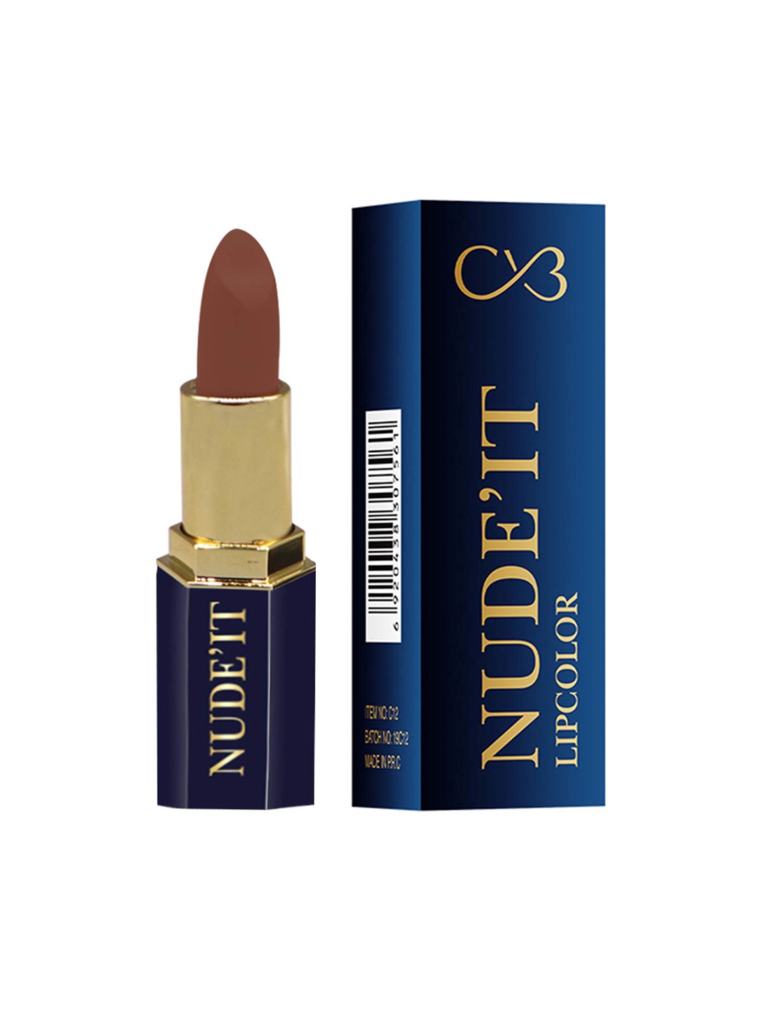 

CVB Long-Lasting Coverage Nude It Lipcolor - Dusty 203, Brown