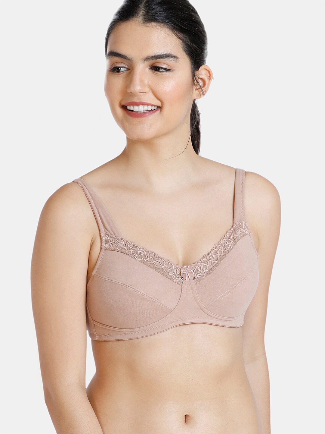 

Zivame Beige Everyday Bra - Underwired Lightly Padded