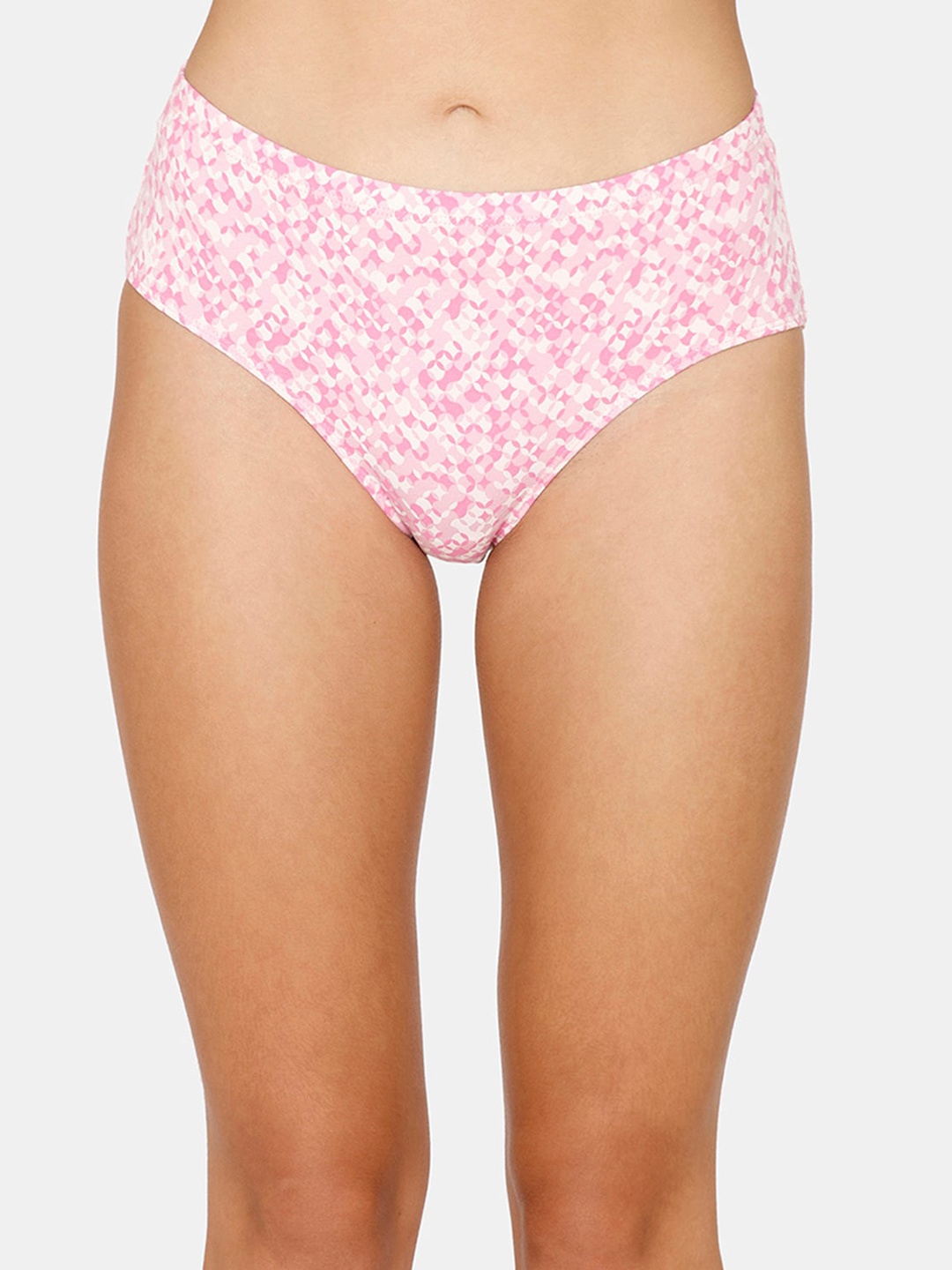 

Zivame Women Pink Floral Printed Hipster Briefs