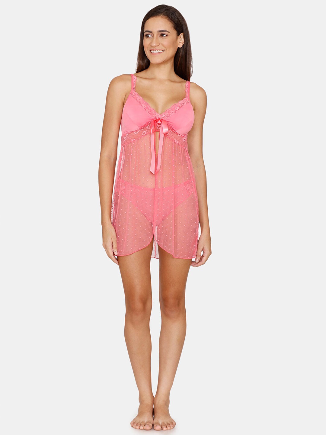 

Zivame Women Pink Baby Doll